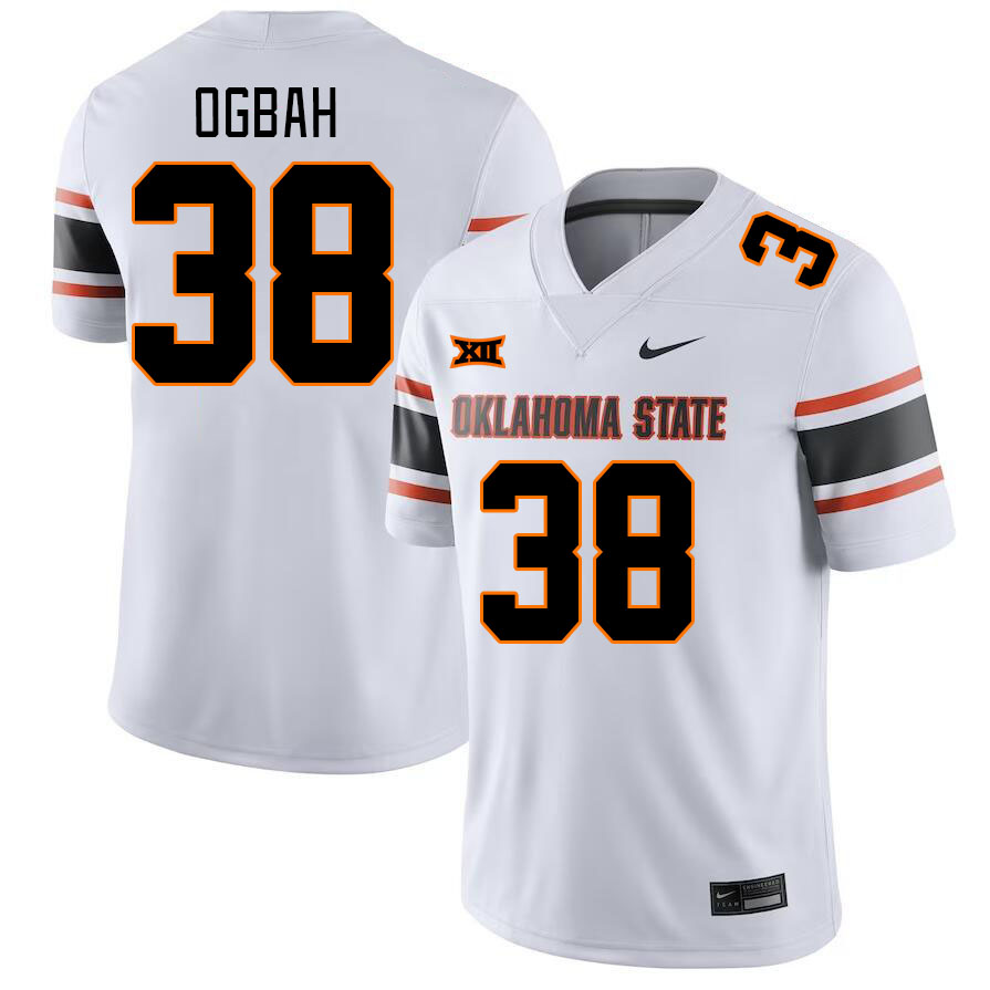 Oklahoma State Cowboys #38 Emmanuel Ogbah College Football Jerseys Stitched Sale-White